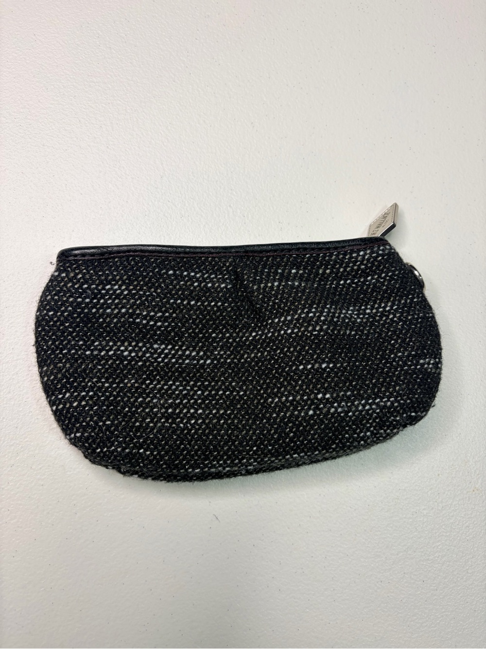 MZ Wallace Black Woven Cosmetic Pouch